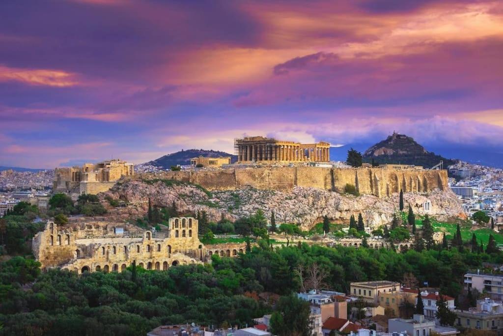 Spacious Beauty In Athens, 55M2, Metro 7' Exteriör bild
